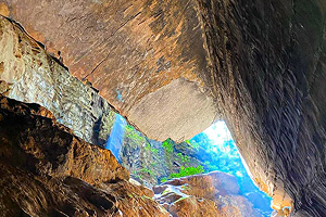 imagem das formações geológicas do núcleo do petar